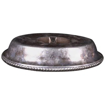 Pre-owned Gorham Silver Soldered Oval Cover With Carlyle Hotel Logo, Circa 1930