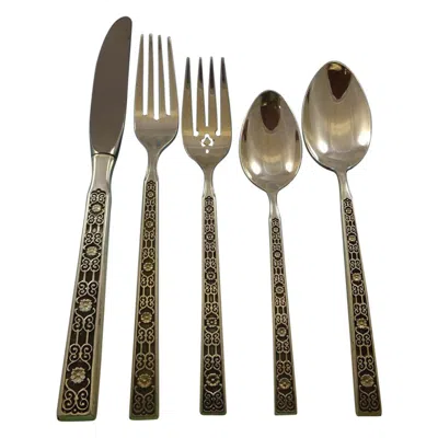 Pre-owned Gorham Spanish Tracery By  Sterling Silver Flatware Service 8 Set 45 Pieces