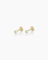 Gorjana 14k Classic Diamond Flat Back Studs