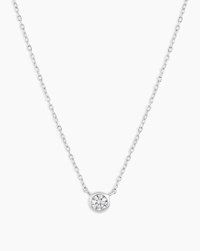 Gorjana 14k Classic Diamond Necklace In 14k Solid White Gold