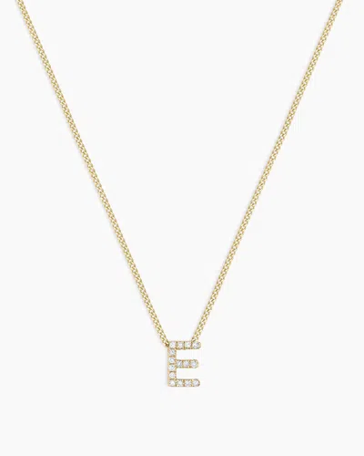 Gorjana 14k Diamond Alphabet Necklace In 14k Solid Gold