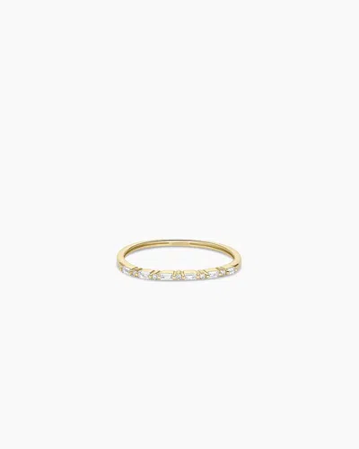Gorjana 14k Diamond And White Sapphire Amara Row Ring