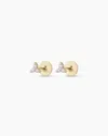 Gorjana 14k Diamond Bali Flat Back Studs