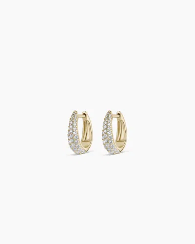 Gorjana 14k Diamond Banks Huggies