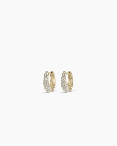 Gorjana 14k Diamond Banks Huggies In 14k Solid Gold