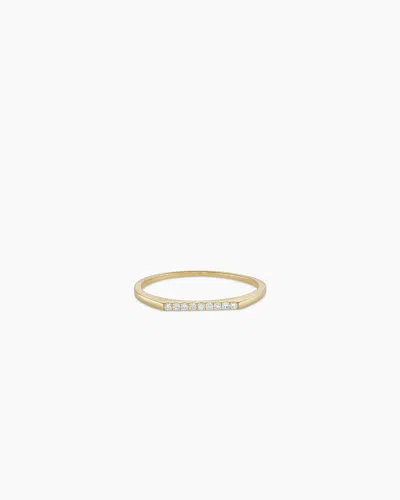Gorjana 14k Diamond Bar Ring