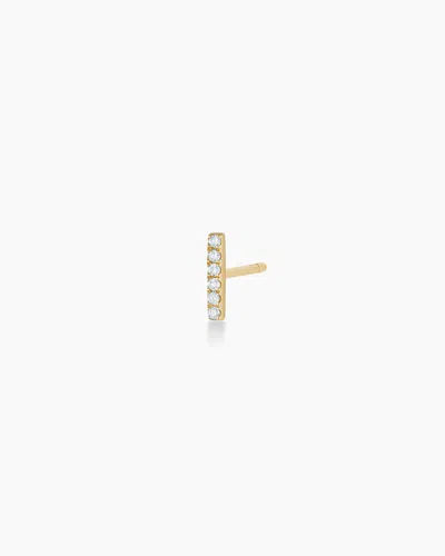 Gorjana 14k Diamond Bar Single Stud