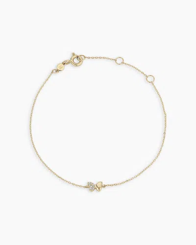 Gorjana 14k Diamond Bond Butterfly Bracelet