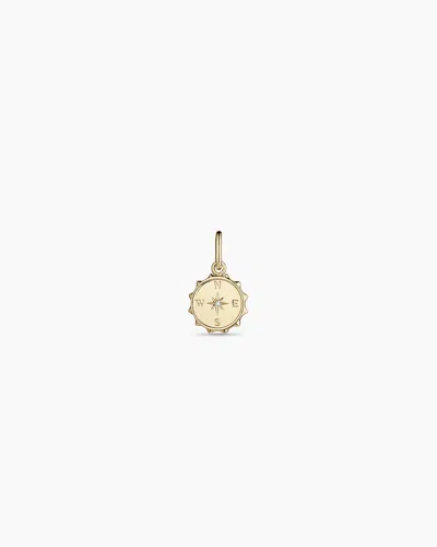 Gorjana 14k Diamond Compass Charm