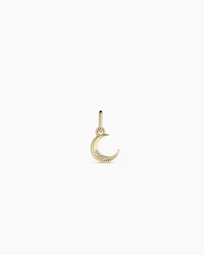 Gorjana 14k Diamond Crescent Charm