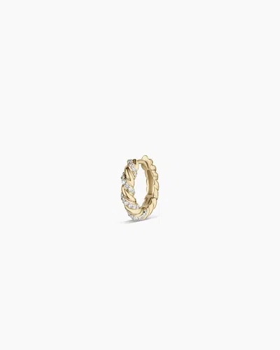 Gorjana 14k Diamond Crew Single Huggie