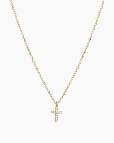 Gorjana 14k Diamond Cross Necklace