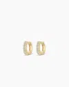 Gorjana 14k Diamond Double Down Huggies