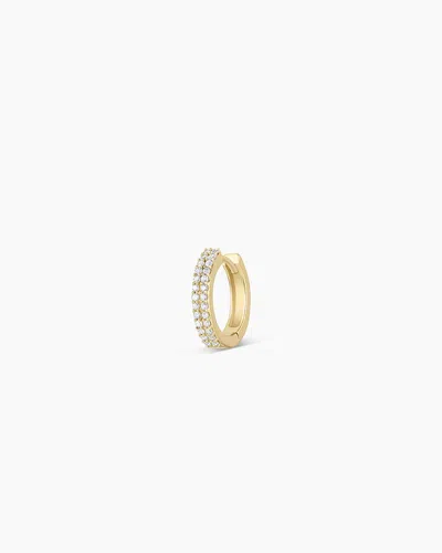 Gorjana 14k Diamond Double Down Single Huggie In 14k Solid Gold