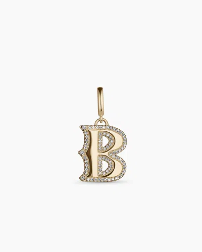 Gorjana 14k Diamond Era Alphabet Charm In 14k Solid Gold