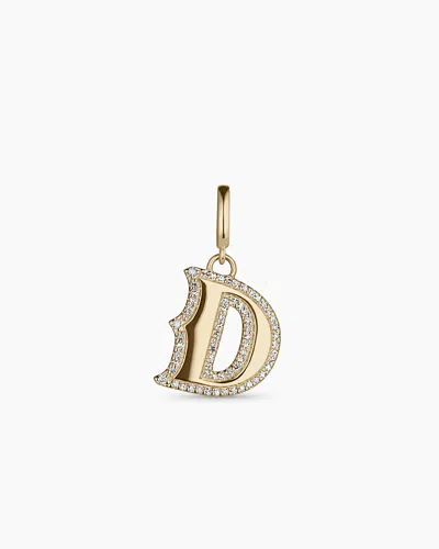 Gorjana 14k Diamond Era Alphabet Charm In 14k Solid Gold