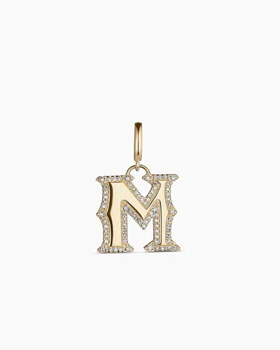 Gorjana 14k Diamond Era Alphabet Charm In 14k Solid Gold