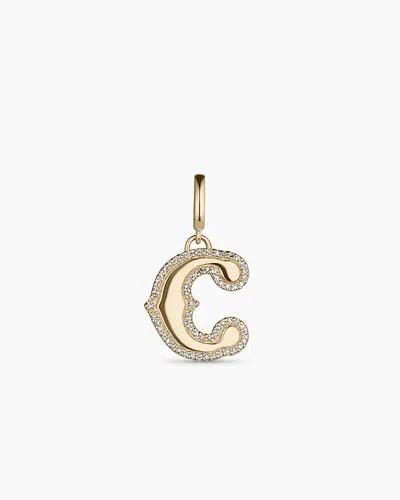 Gorjana 14k Diamond Era Alphabet Charm In 14k Solid Gold