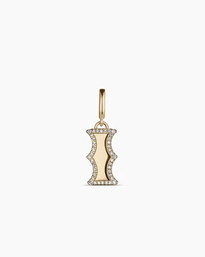 Gorjana 14k Diamond Era Alphabet Charm In 14k Solid Gold