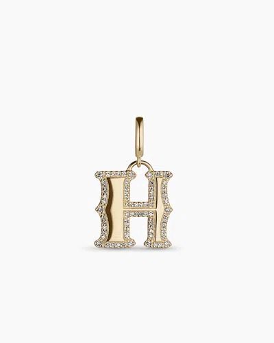 Gorjana 14k Diamond Era Alphabet Charm In 14k Solid Gold