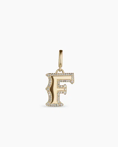 Gorjana 14k Diamond Era Alphabet Charm In 14k Solid Gold