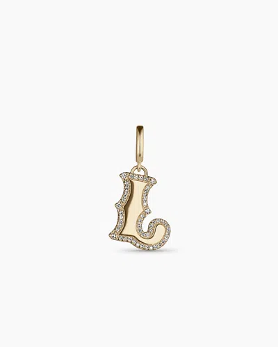 Gorjana 14k Diamond Era Alphabet Charm In 14k Solid Gold