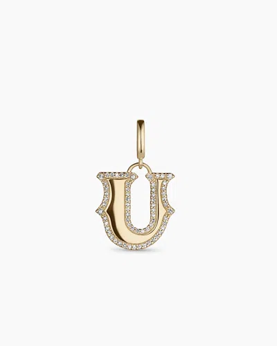 Gorjana 14k Diamond Era Alphabet Charm In 14k Solid Gold