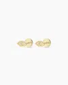 Gorjana 14k Diamond Evil Eye Flat Back Studs