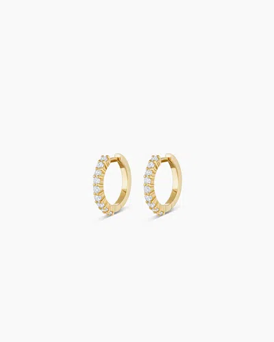 Gorjana 14k Diamond Huggies
