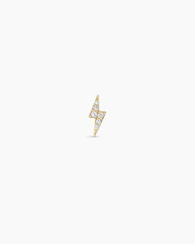 Gorjana 14k Diamond Lightning Single Stud