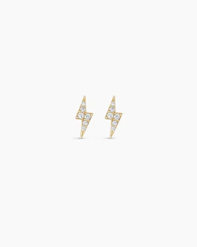 Gorjana 14k Diamond Lightning Studs