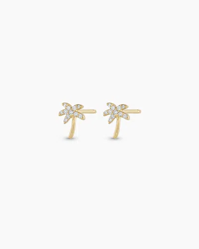 Gorjana 14k Diamond Palm Studs