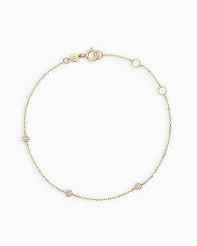 Gorjana 14k Diamond Pave Dot Bracelet
