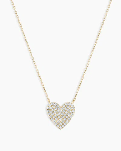 Gorjana 14k Diamond Pavé Heart Necklace