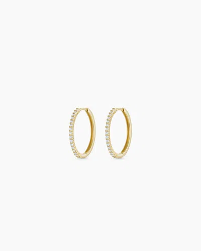 Gorjana 14k Diamond Pavé Huggies In 14k Solid Gold
