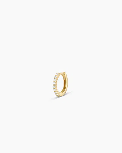 Gorjana 14k Diamond Pavé Single Huggie