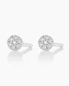 Gorjana 14k Diamond Pavé Studs In 14k Solid White Gold