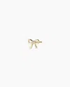 Gorjana 14k Diamond Put A Bow On It Single Stud