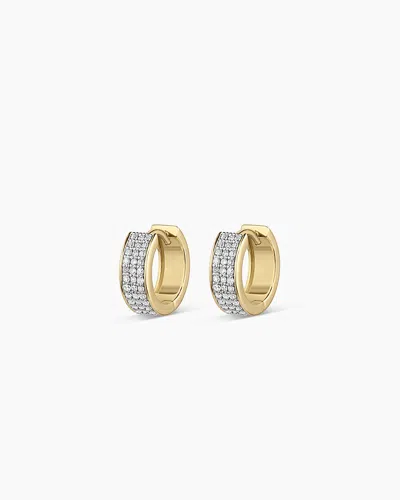 Gorjana 14k Diamond Rose Huggies