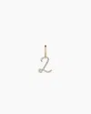 Gorjana 14k Diamond Script Alphabet Charm In 14k Solid Gold