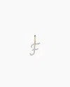 Gorjana 14k Diamond Script Alphabet Charm In 14k Solid Gold