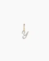 Gorjana 14k Diamond Script Alphabet Charm In 14k Solid Gold