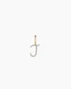 Gorjana 14k Diamond Script Alphabet Charm In 14k Solid Gold