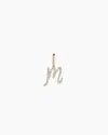 Gorjana 14k Diamond Script Alphabet Charm In 14k Solid Gold