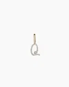 Gorjana 14k Diamond Script Alphabet Charm In 14k Solid Gold