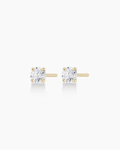 Gorjana 14k Diamond Solitaire Studs In 14k Solid Gold