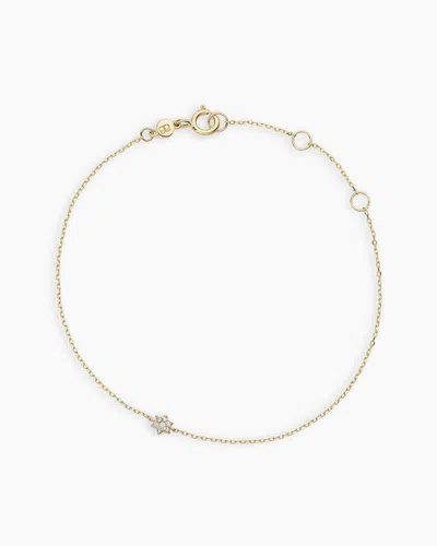 Gorjana 14k Diamond Star Of David Bracelet