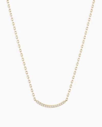 Gorjana 14k Diamond Taner Bar Mini Necklace