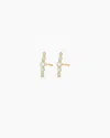 Gorjana 14k Elle Diamond Row Studs