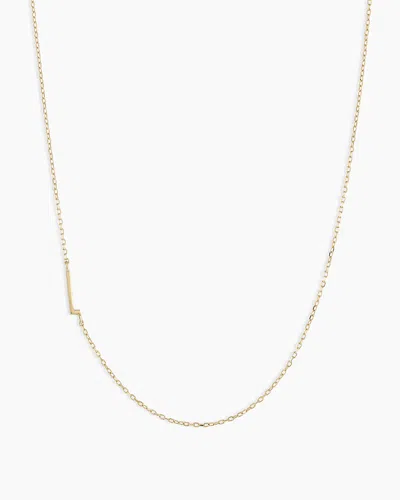 Gorjana 14k Gold Alphabet Necklace In 14k Solid Gold